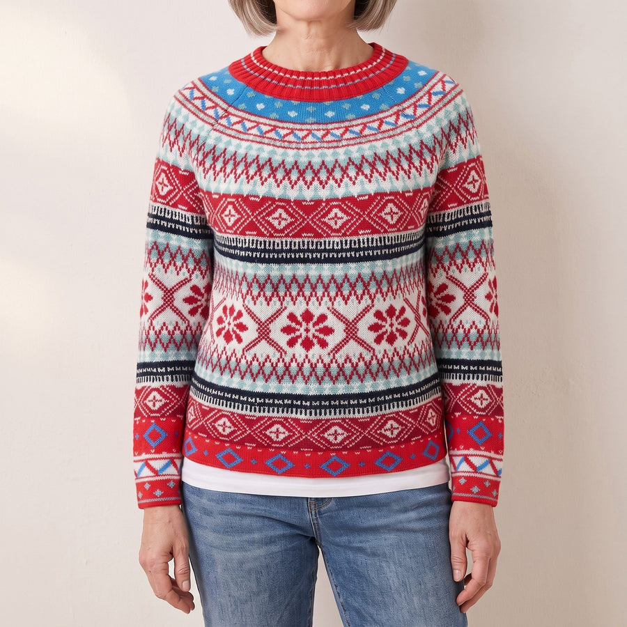 Matilda™ — Nordic Snowflake Sweater