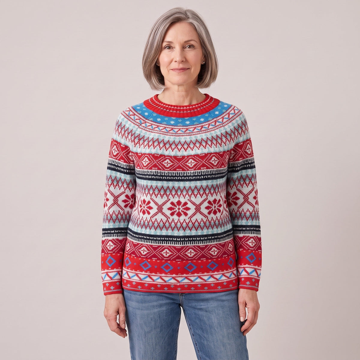 Matilda™ — Nordic Snowflake Sweater