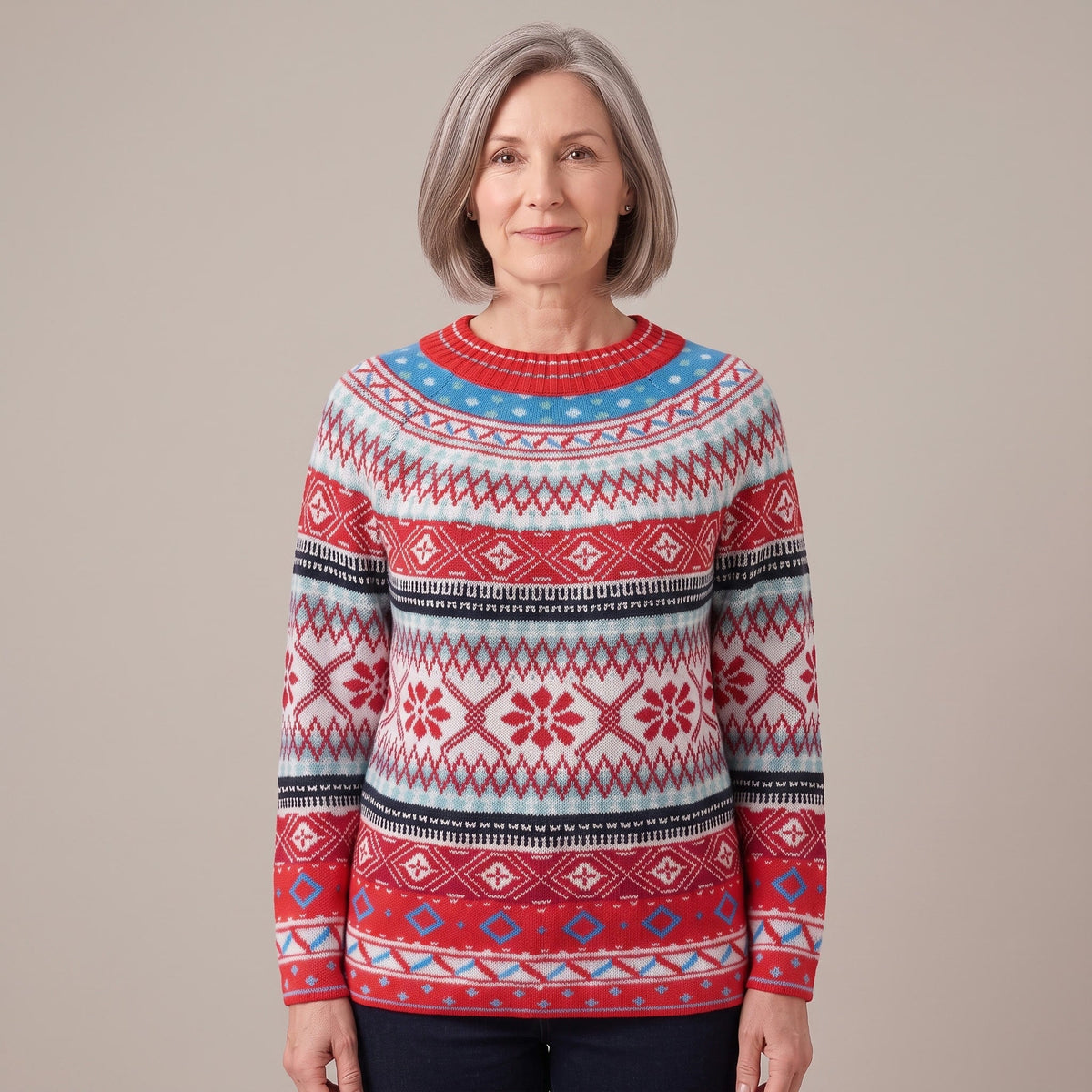 Matilda™ — Nordic Snowflake Sweater