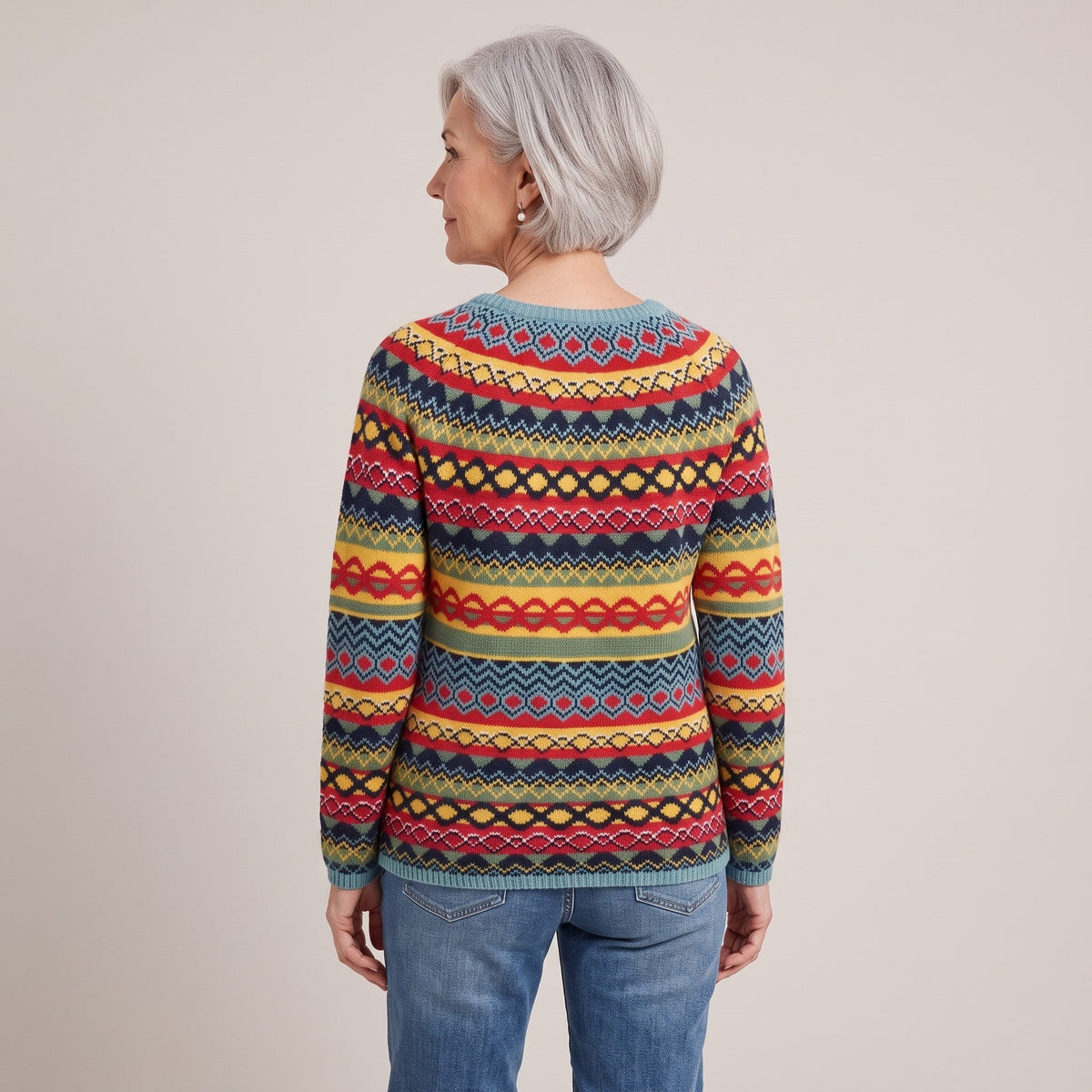 Henrietta™ — Fair Isle Knit Sweater