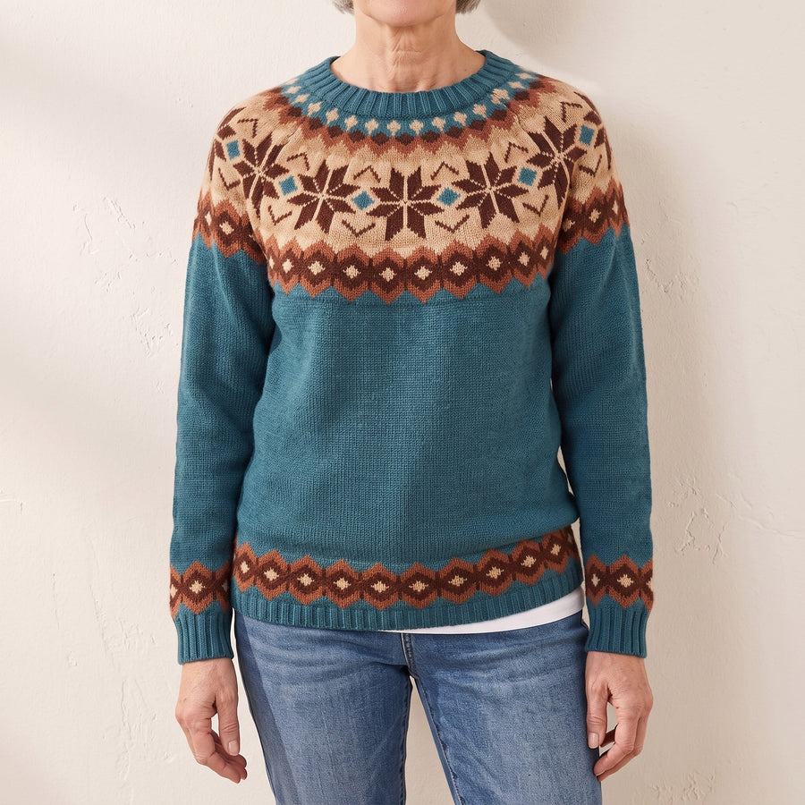 Beverly™ — Nordic Snowflake Sweater