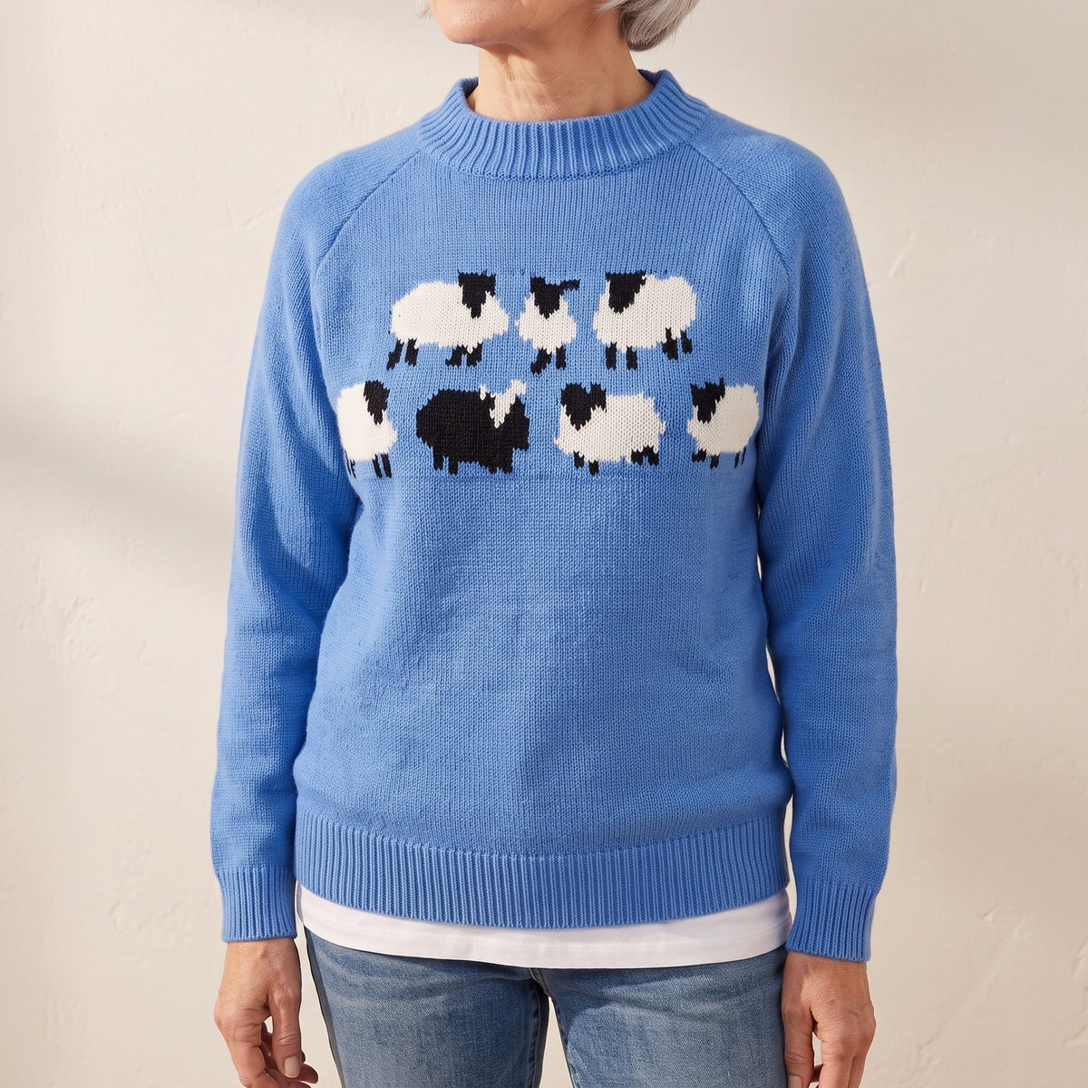 Adelaide™ — Sheep Motif Sweater