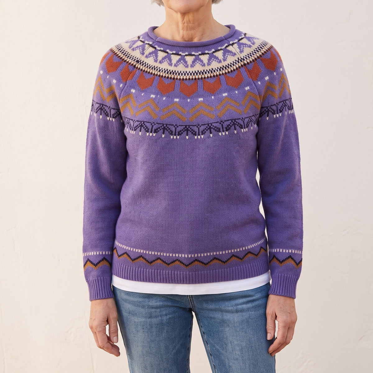 Florence™ — Fair Isle Yoke Sweater
