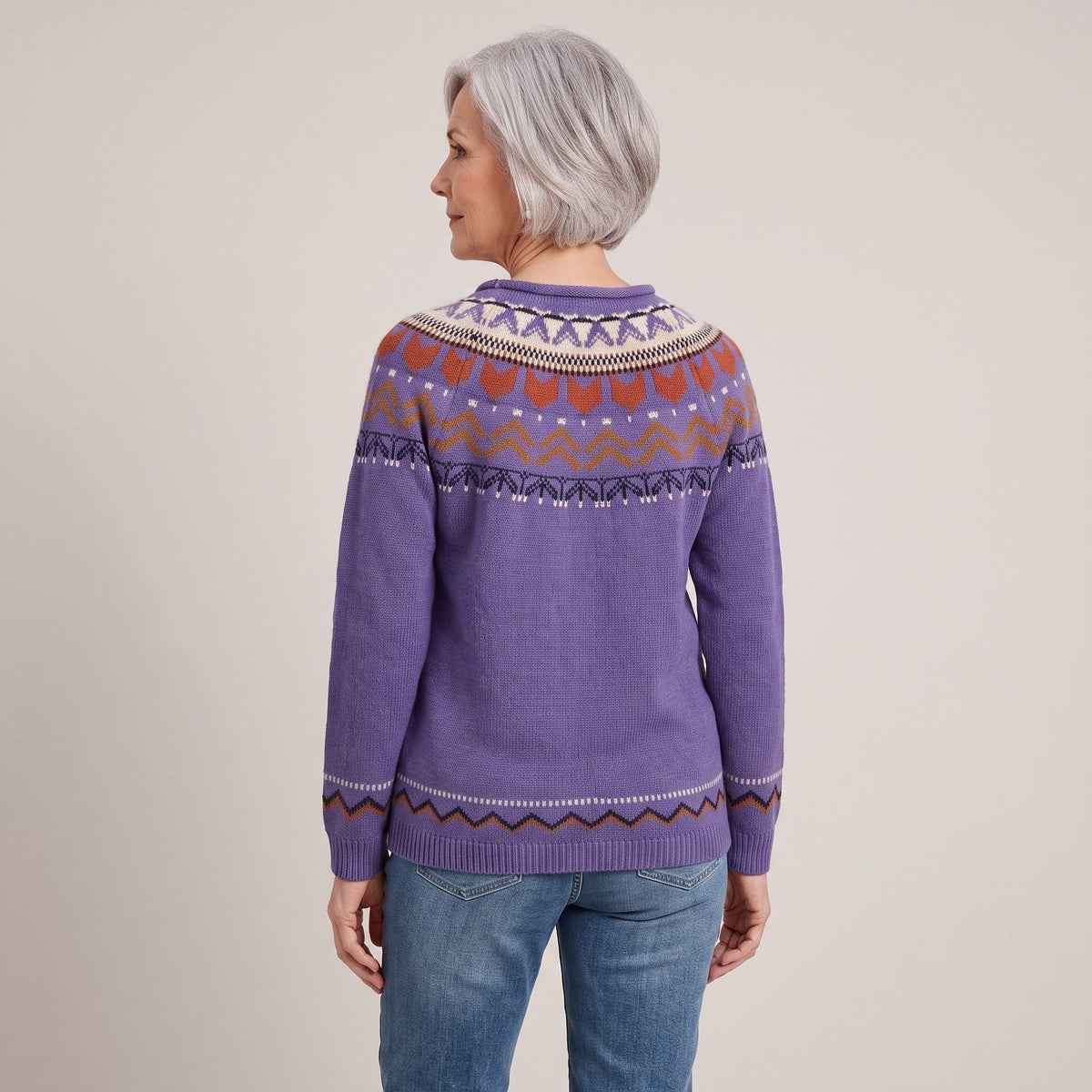 Florence™ — Fair Isle Yoke Sweater
