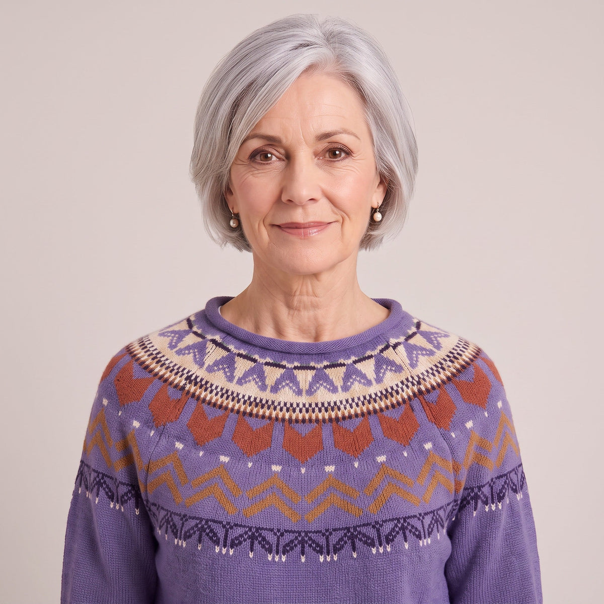 Florence™ — Fair Isle Yoke Sweater