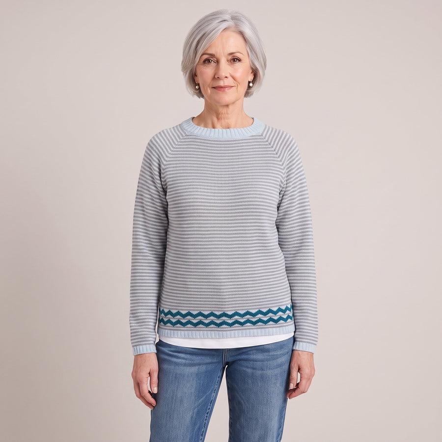 Sylvia™ — Striped Knit Sweater