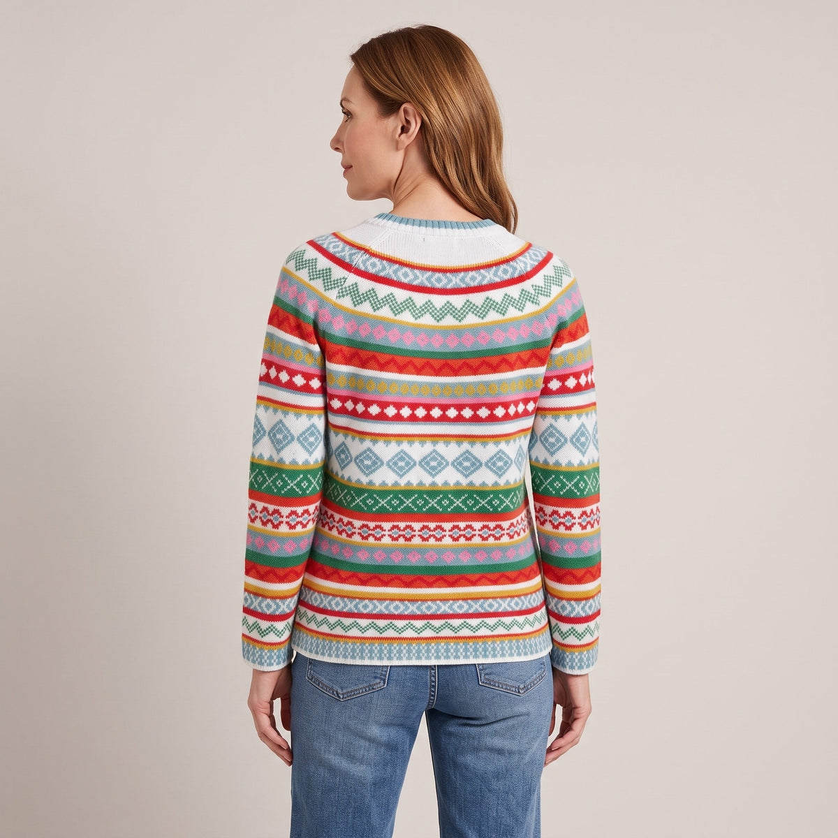 Yvonne™ — Fair Isle Knit Sweater