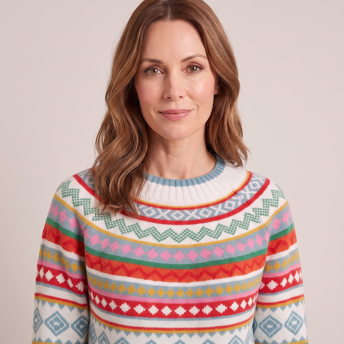 Yvonne™ — Fair Isle Knit Sweater