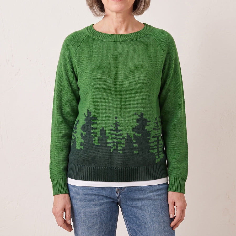 Bernice™ — Forest Knit Sweater