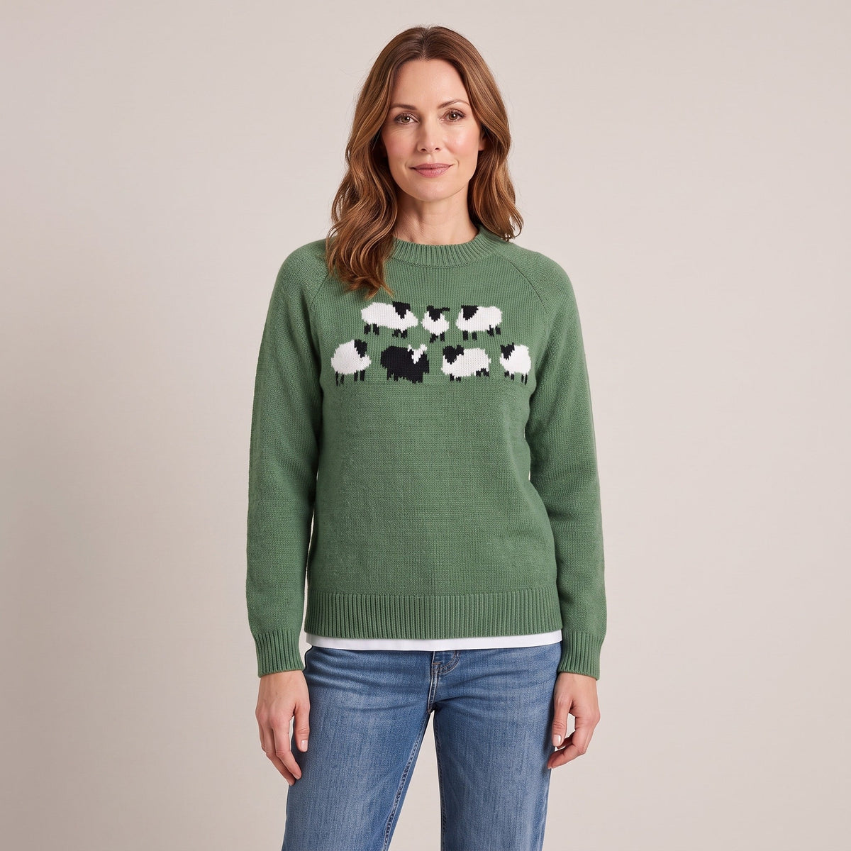 Winona™ — Sheep Motif Sweater