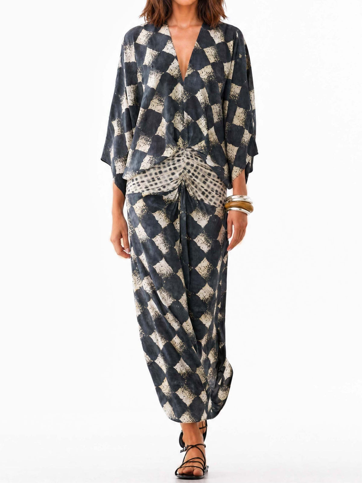 Abstract Check Print Set