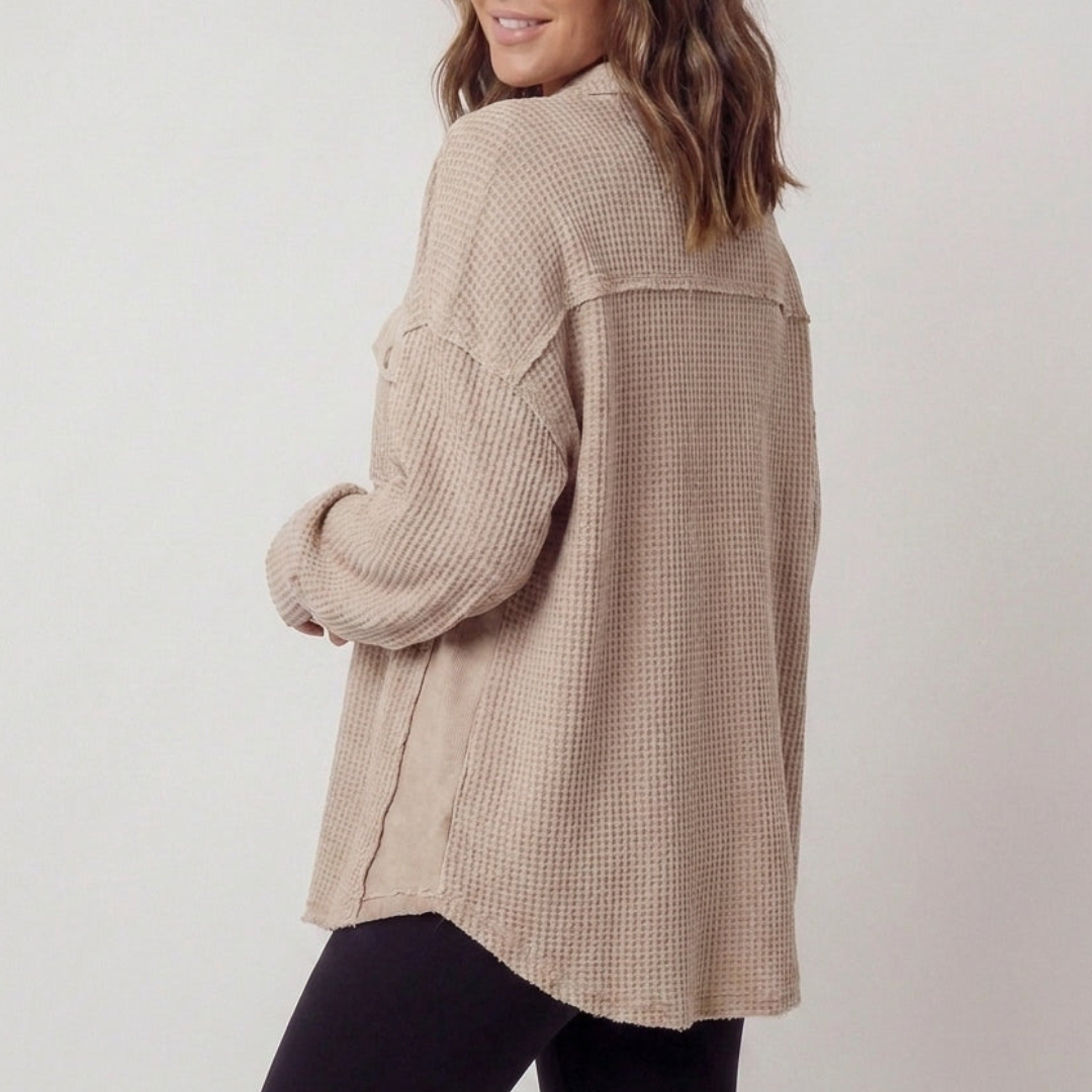 Auvora | Waffle Knit Shacket