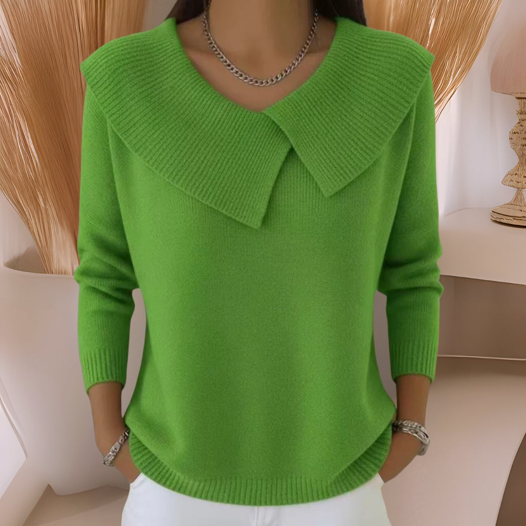 Jennifer | Soft-Neck Knit Sweater