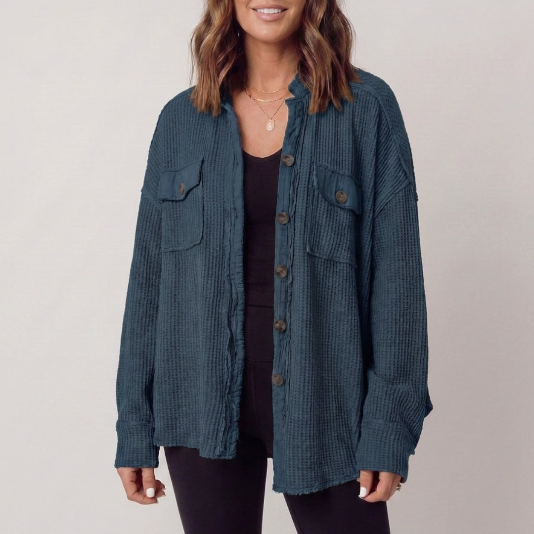 Auvora | Waffle Knit Shacket