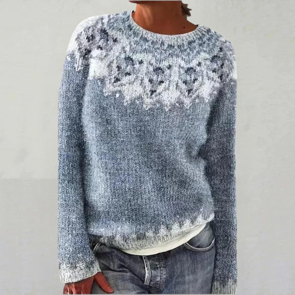 FLORENCE | Snowfall Fair Isle Wool Jumper