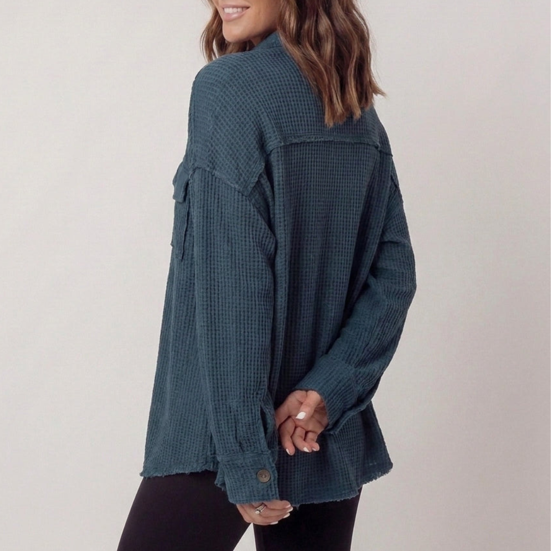 Auvora | Waffle Knit Shacket