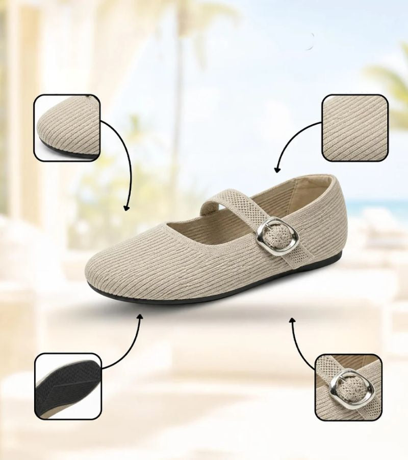 Mary Braid | Cushioned Insole Mary Jane Flats