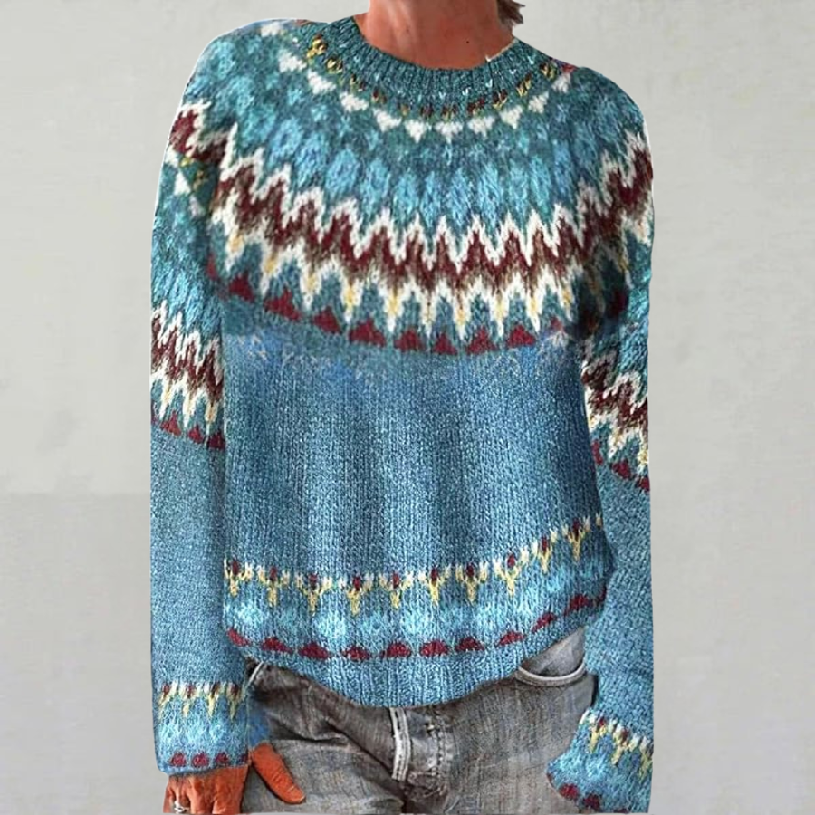 IRIS | Nordic Fair Isle Wool Jumper
