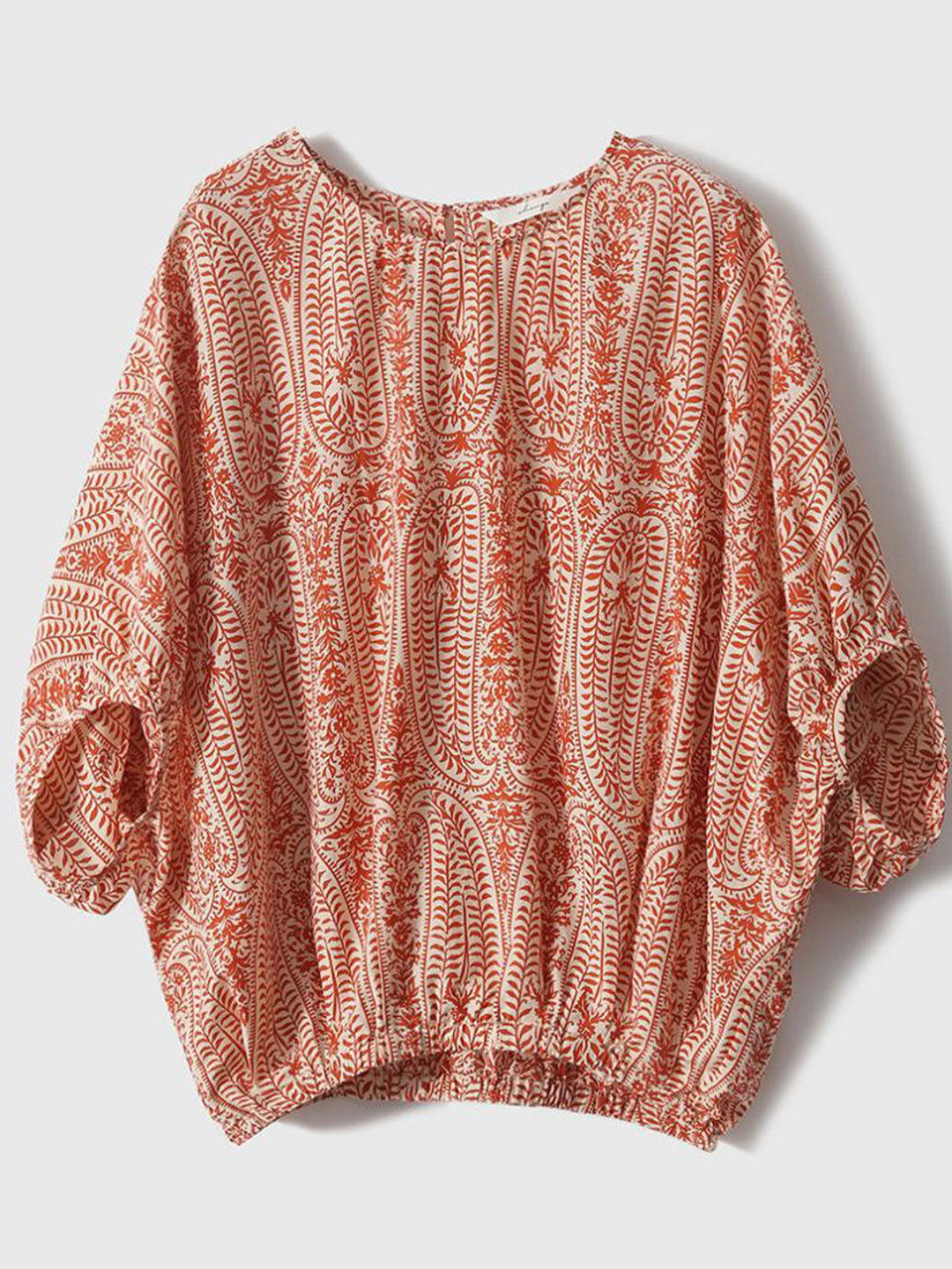 Maya | Casual Back Bow Printed Blouse