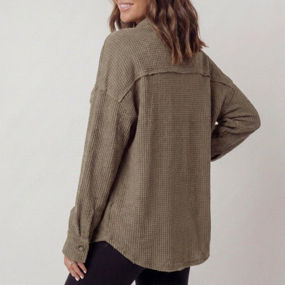 Auvora | Waffle Knit Shacket
