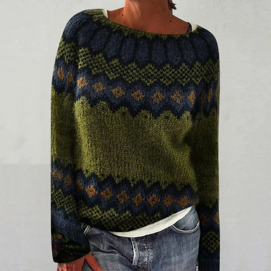 JUNO | Nordic Fair Isle Wool Jumper