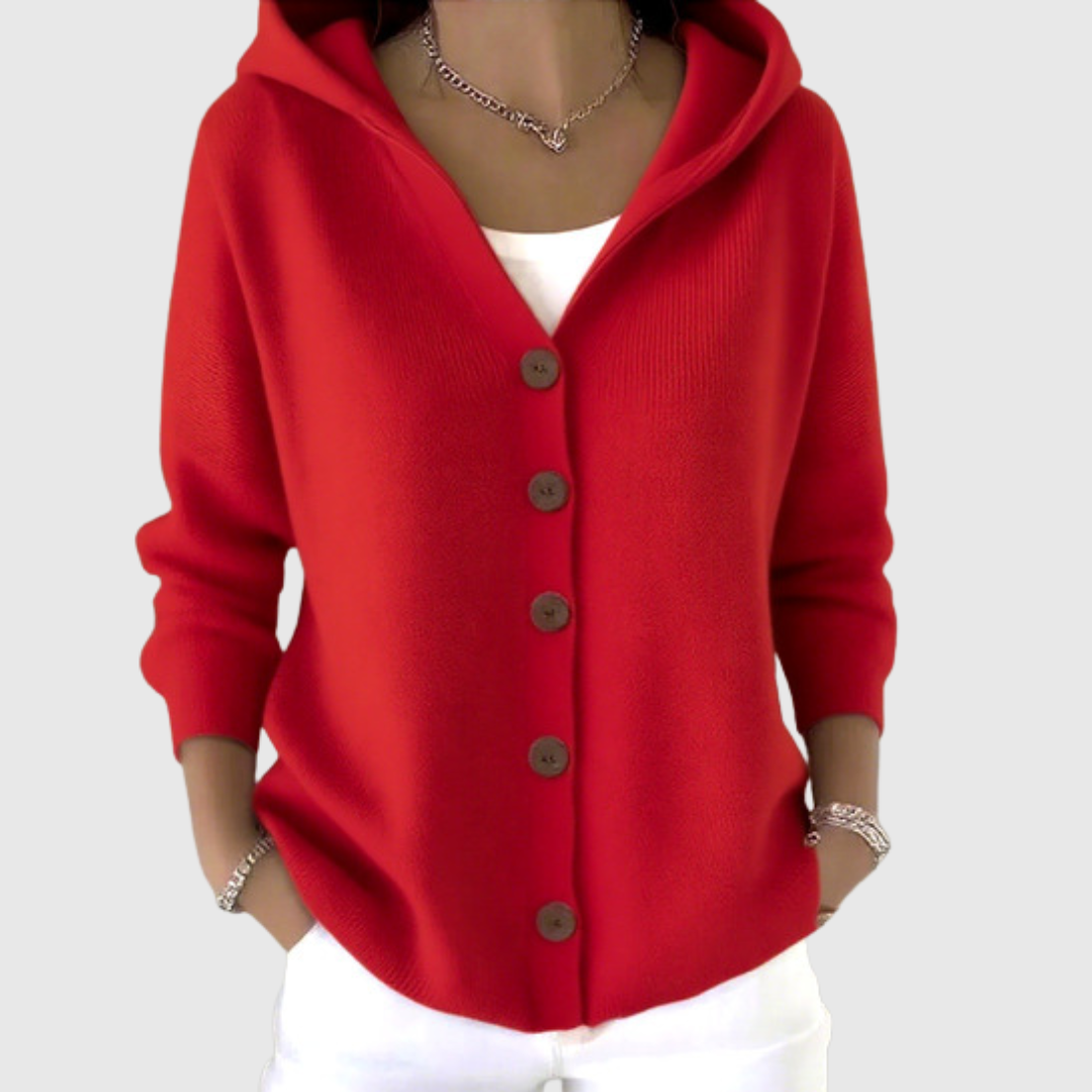 Eleanor | Hooded Knit Cardigan