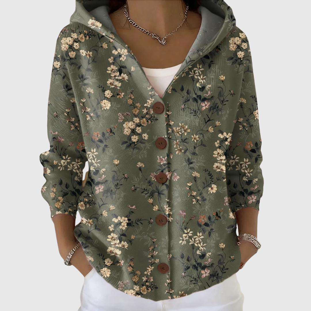 Geraldine | Hooded Knit Cardigan