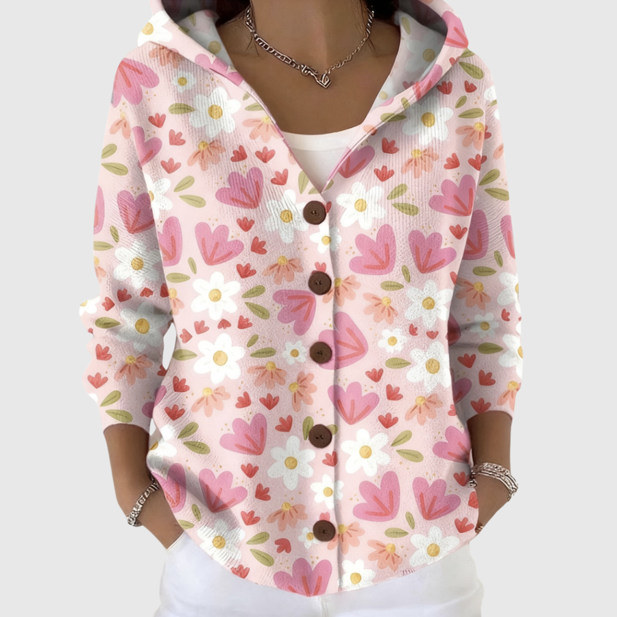 Louise | Hooded Knit Cardigan