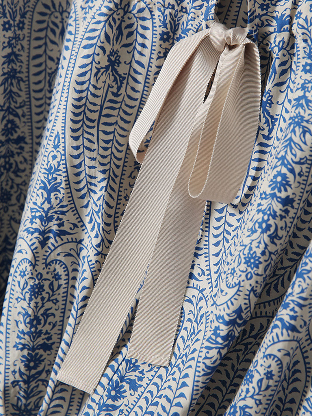 Maya | Casual Back Bow Printed Blouse