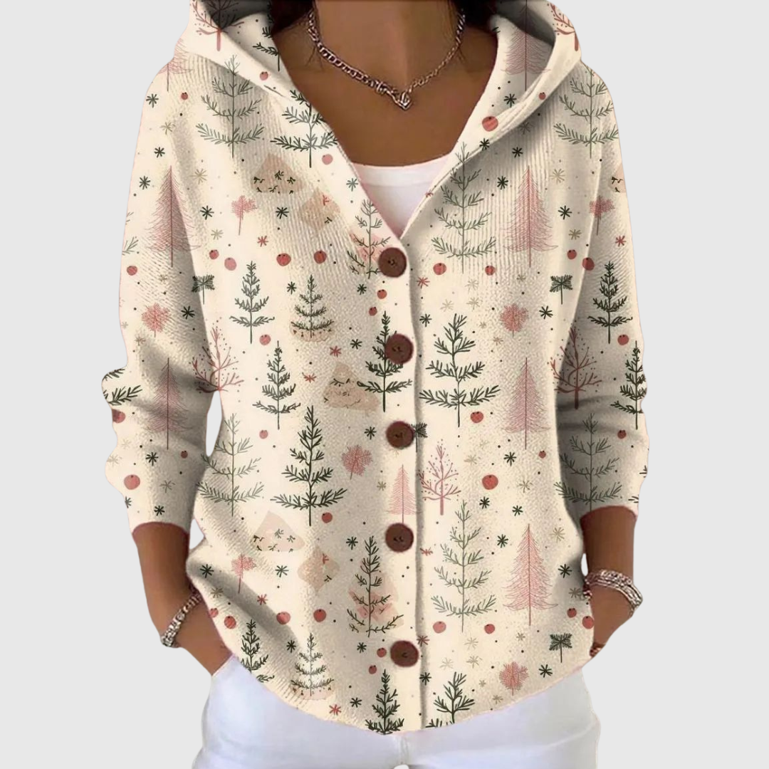 Genevieve | Hooded Knit Cardigan