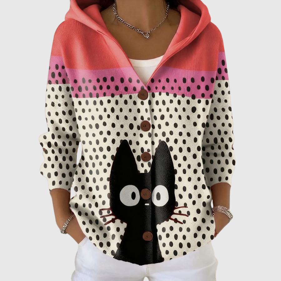 Vivian | Hooded Knit Cardigan