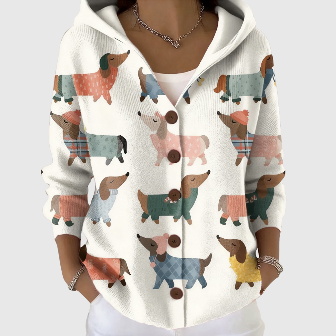 Margaret | Hooded Knit Cardigan