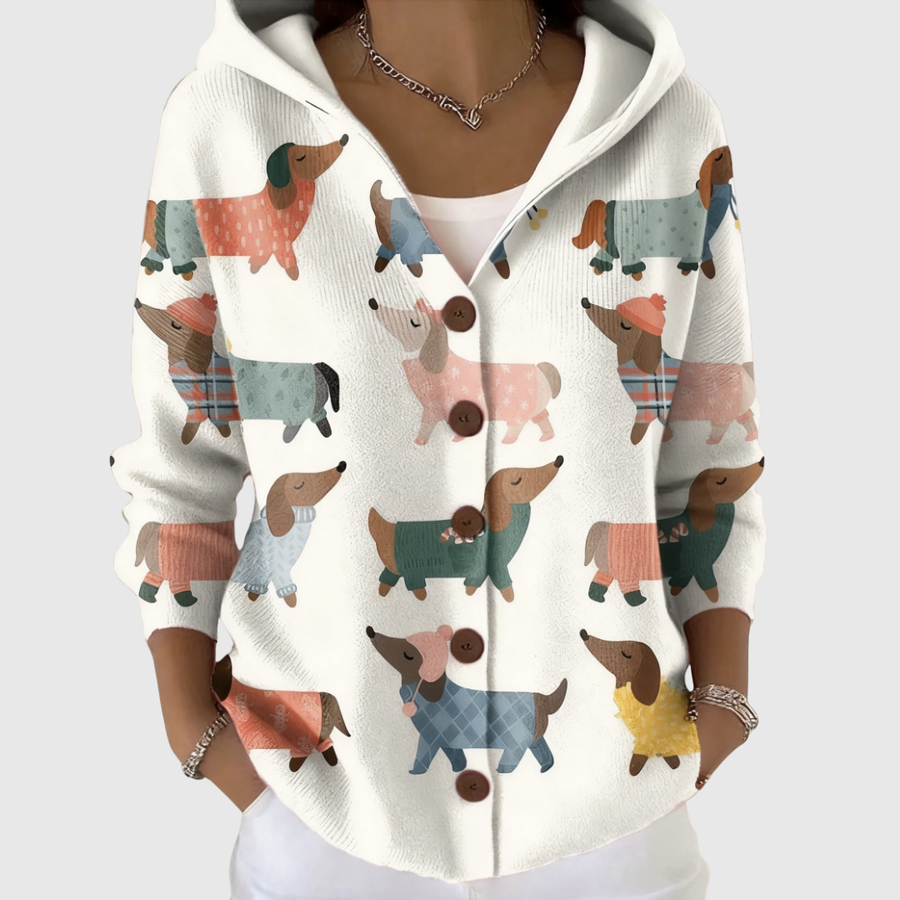 Margaret | Hooded Knit Cardigan