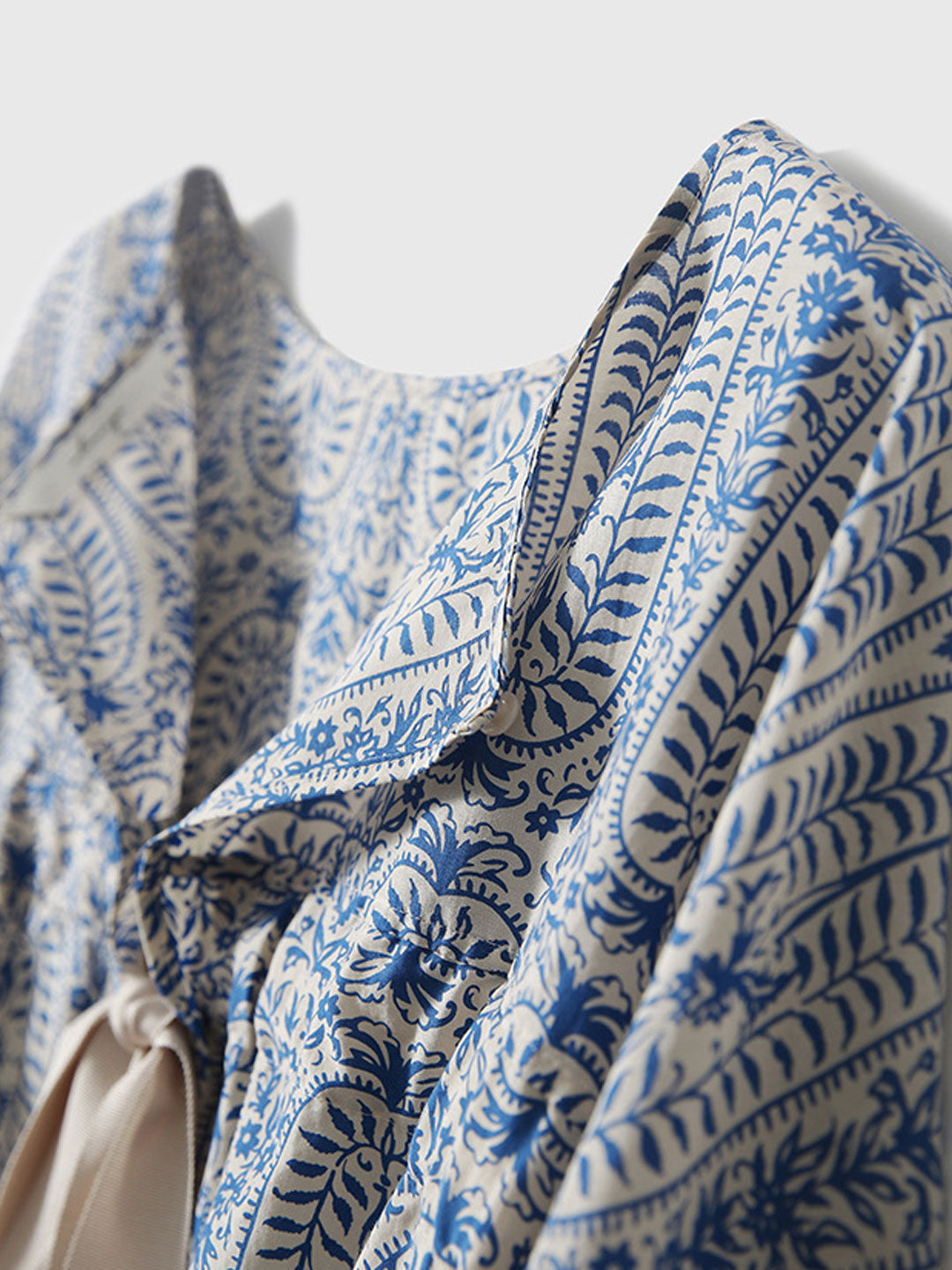 Maya | Casual Back Bow Printed Blouse