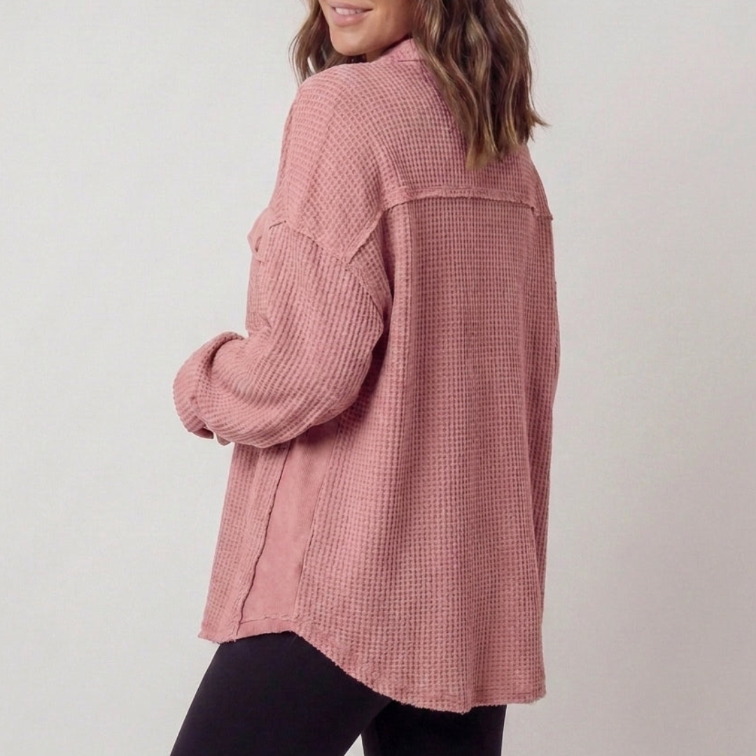Auvora | Waffle Knit Shacket