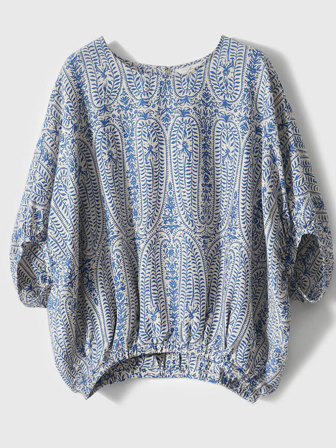 Maya | Casual Back Bow Printed Blouse
