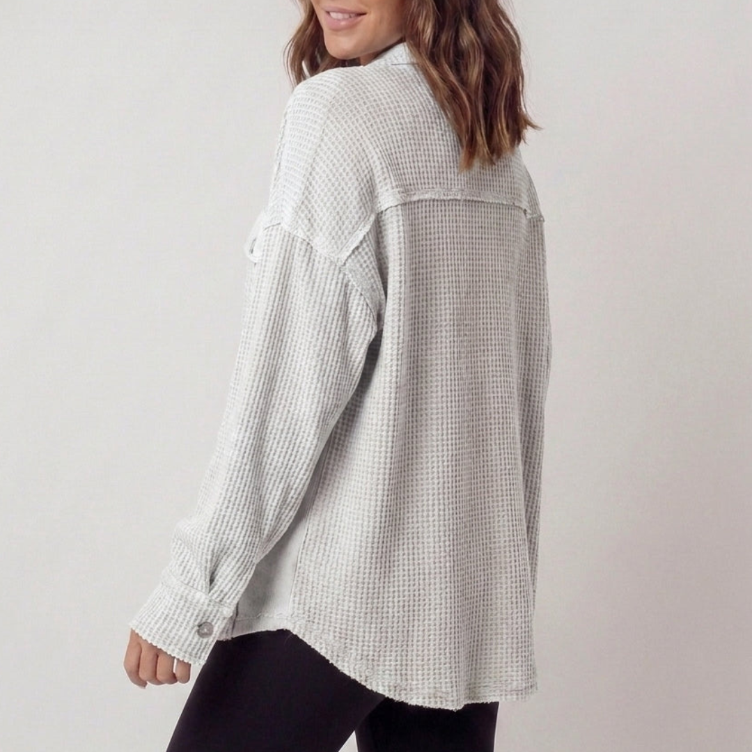 Auvora | Waffle Knit Shacket