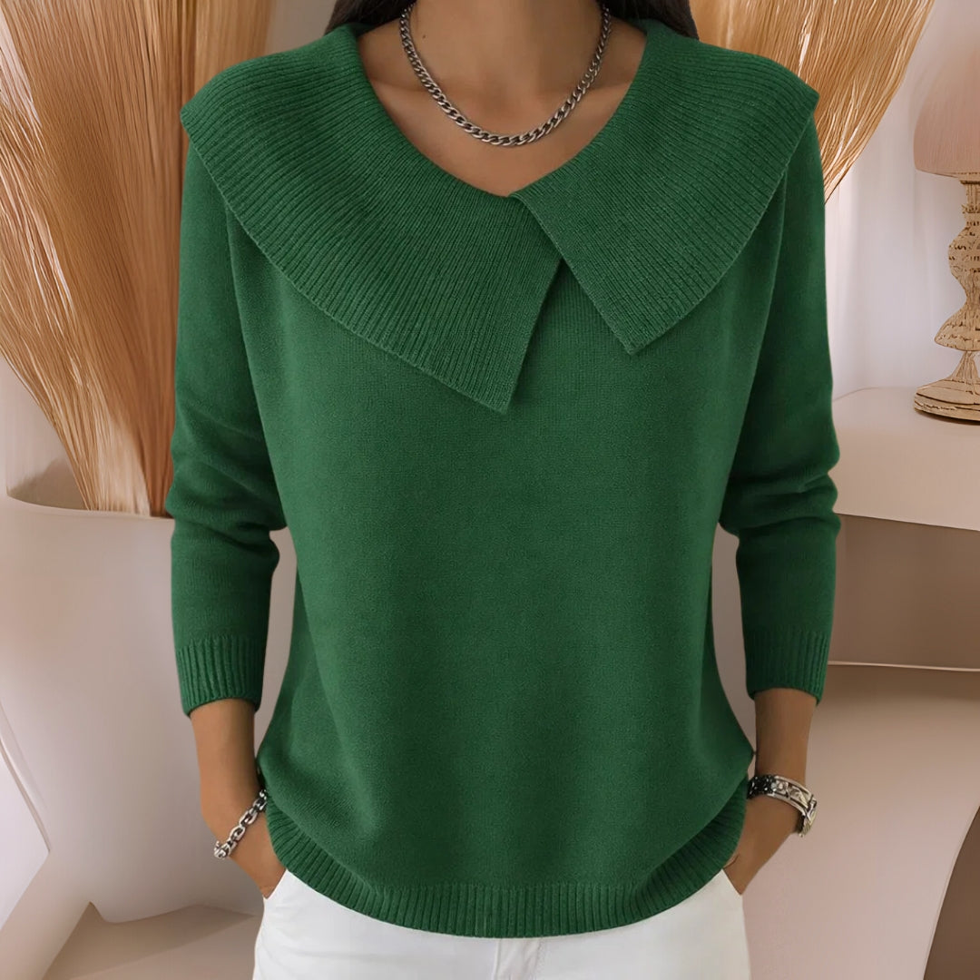 Jennifer | Soft-Neck Knit Sweater