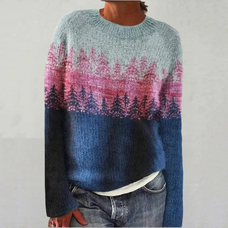 AURORA | Forest Ombré Wool Jumper
