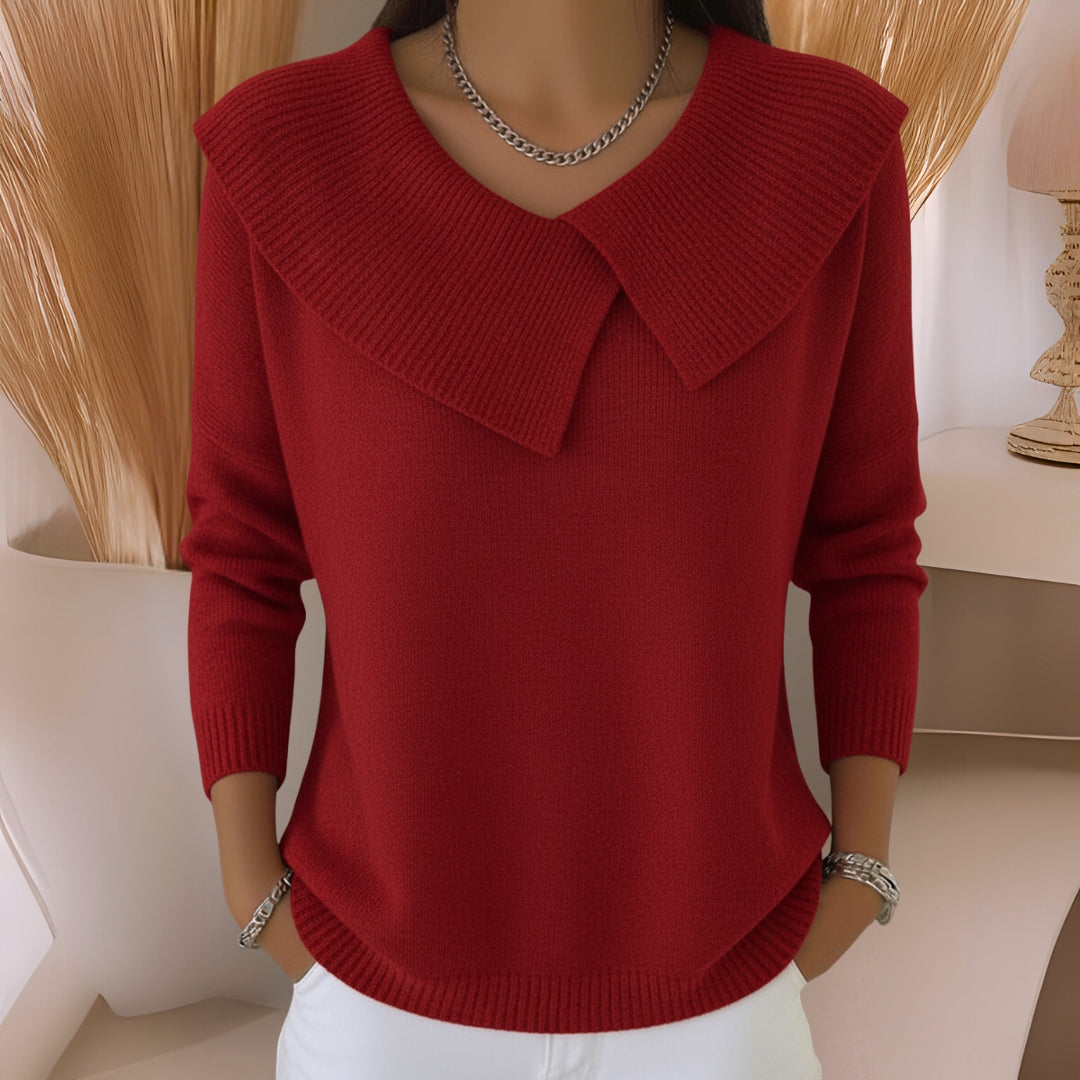 Jennifer | Soft-Neck Knit Sweater