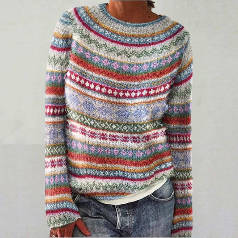 CLEMENTINE | Vintage Fair Isle Wool Jumper