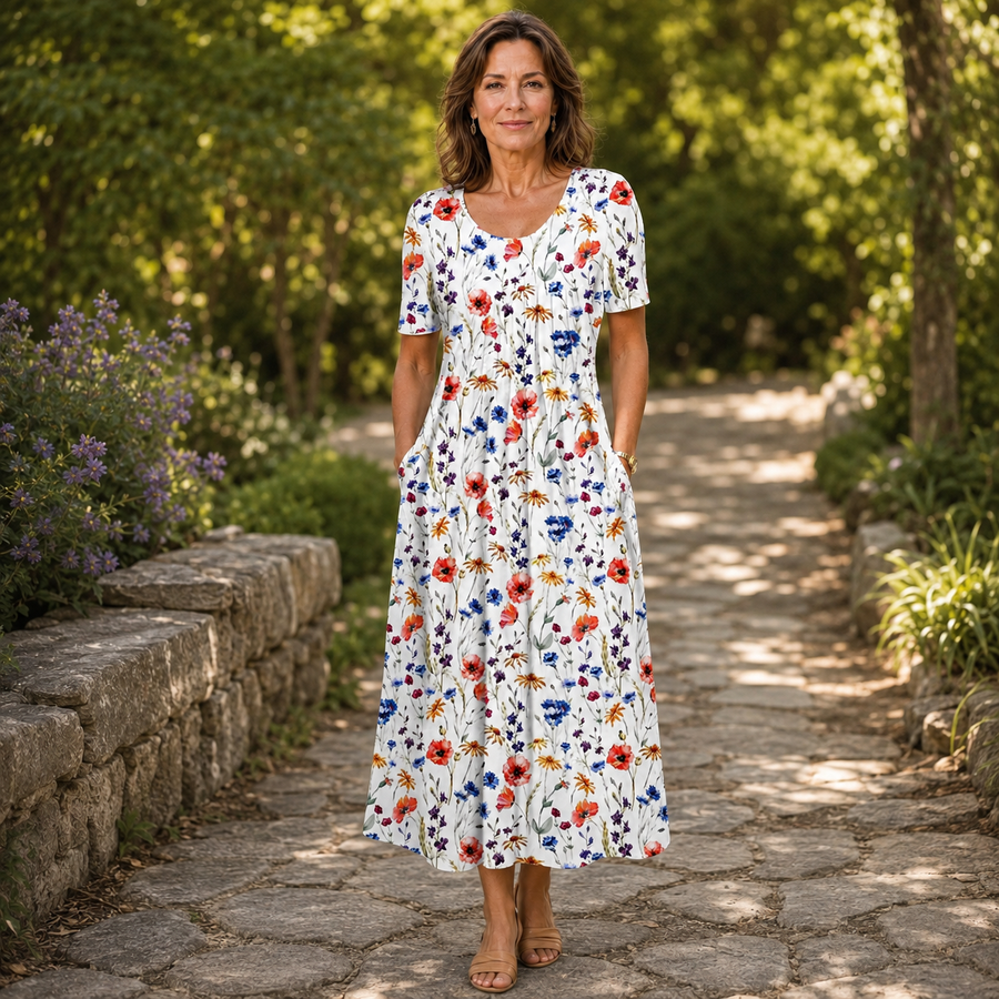 Georgina | Elegant Dress With Tummy Coverage