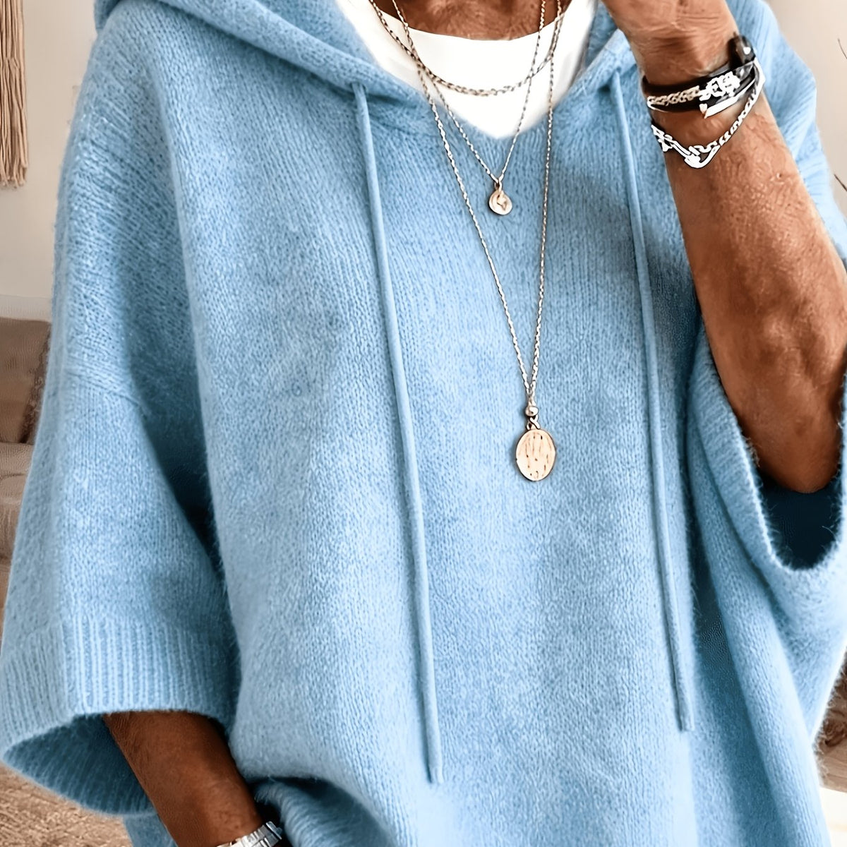 Barbara™ | Batwing Hooded Pullover Sweater