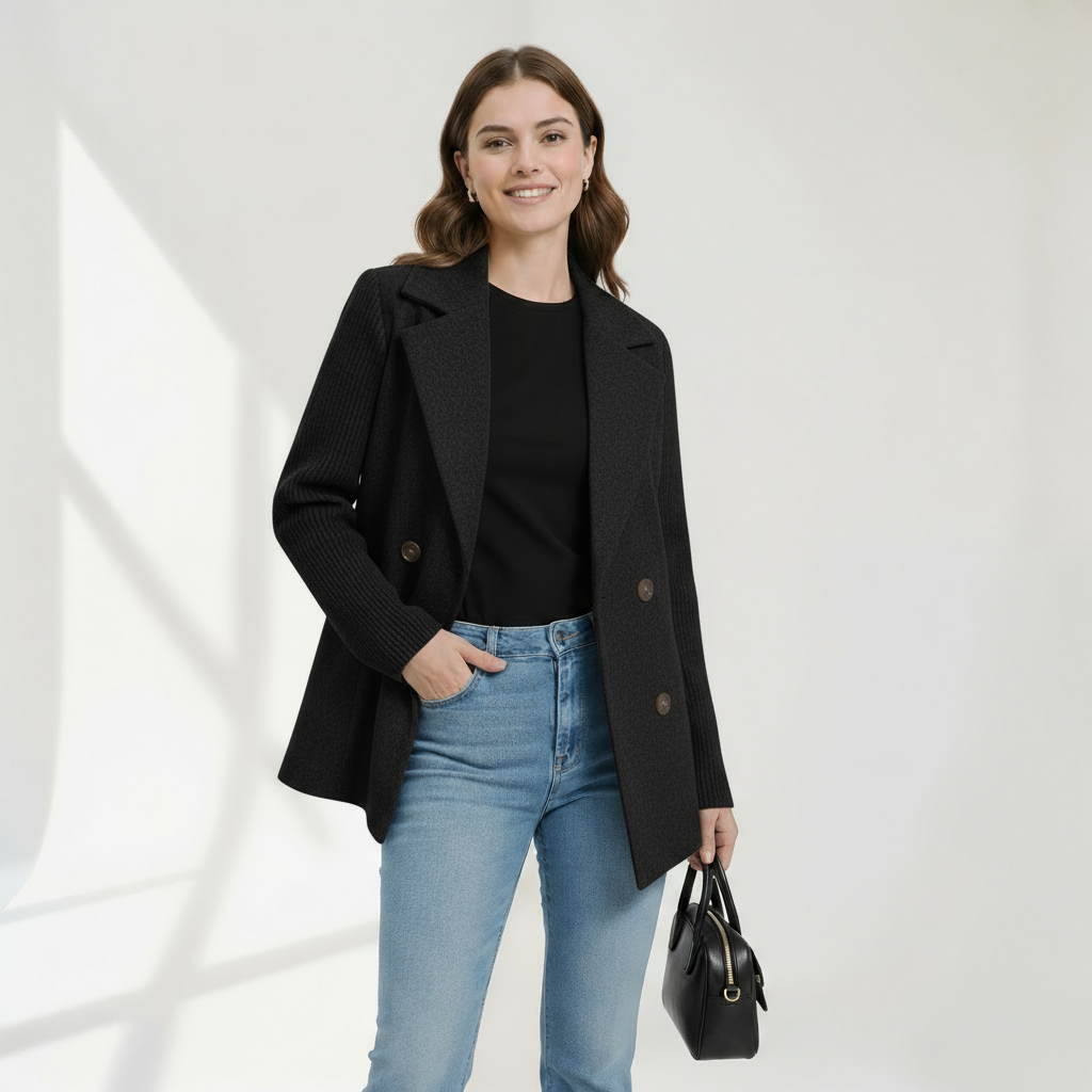 Ríona | Knit Blazer Coat