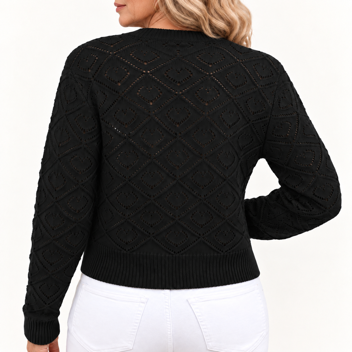 Camille | Openwork Knit Cardigan