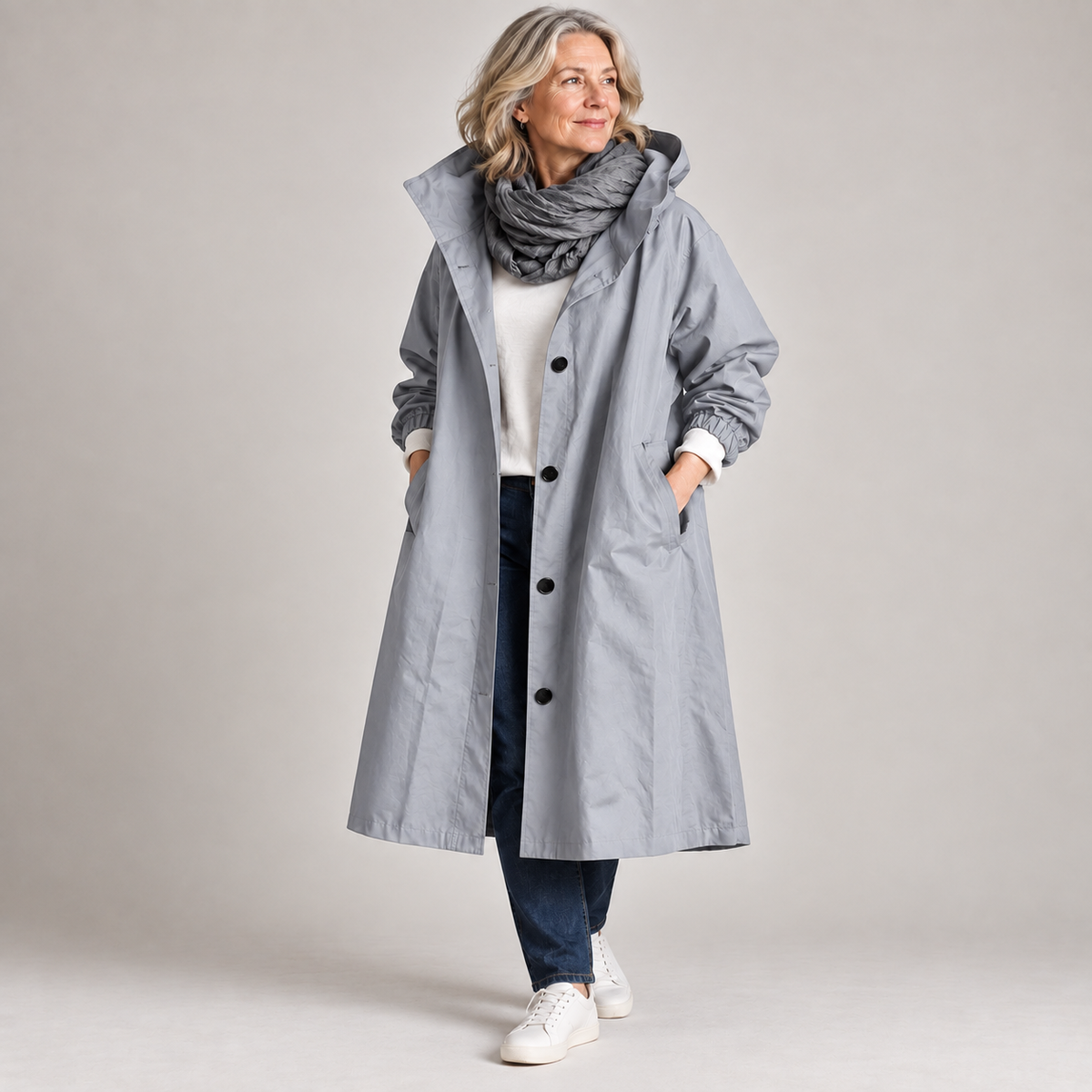 Theodora | Hooded Longline Trench Coat