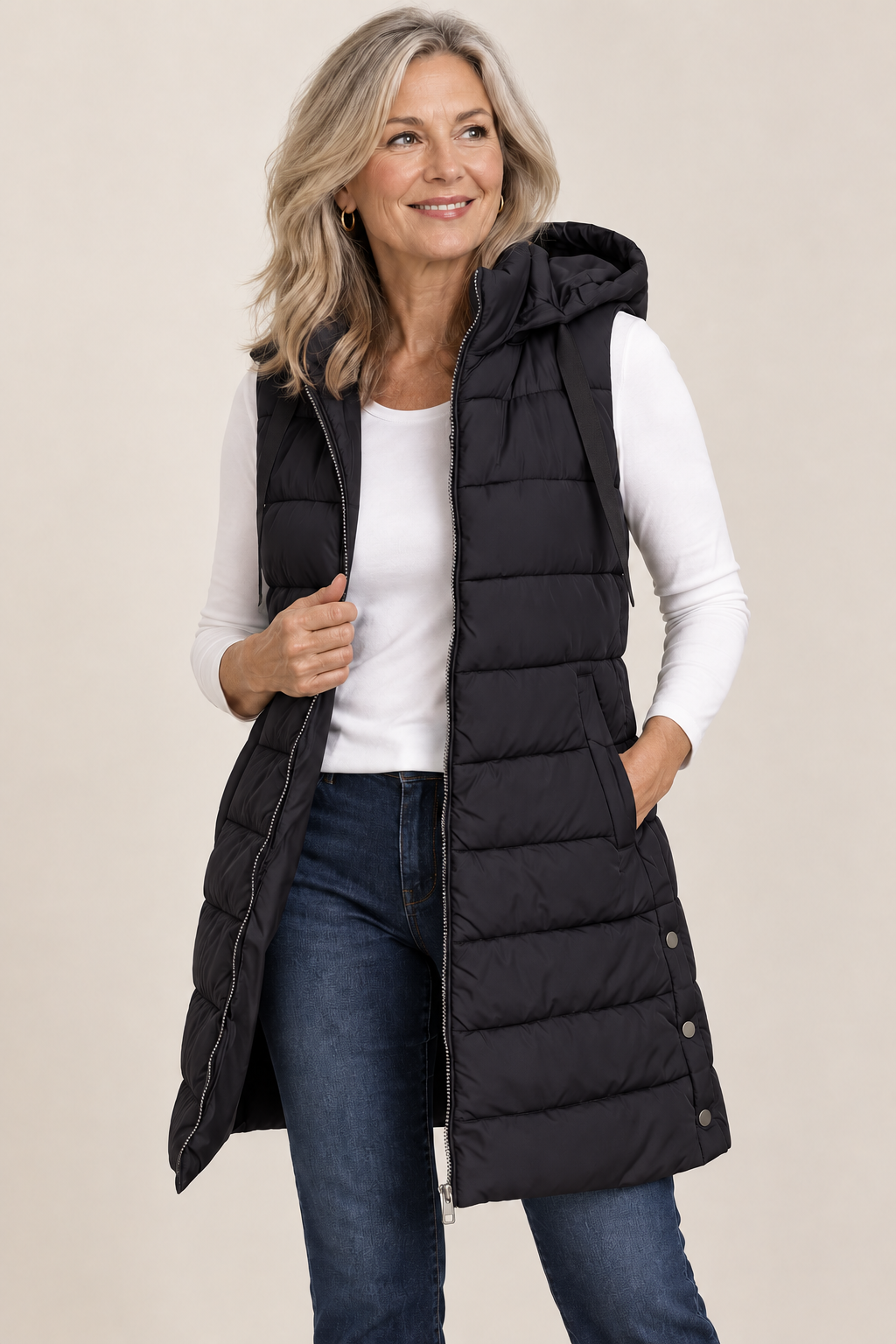 Harper | Zip-Up Puffer Vest