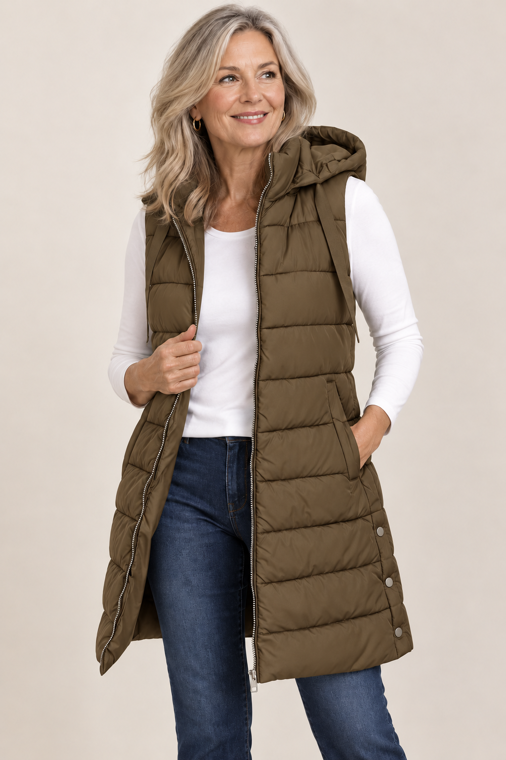 Harper | Zip-Up Puffer Vest