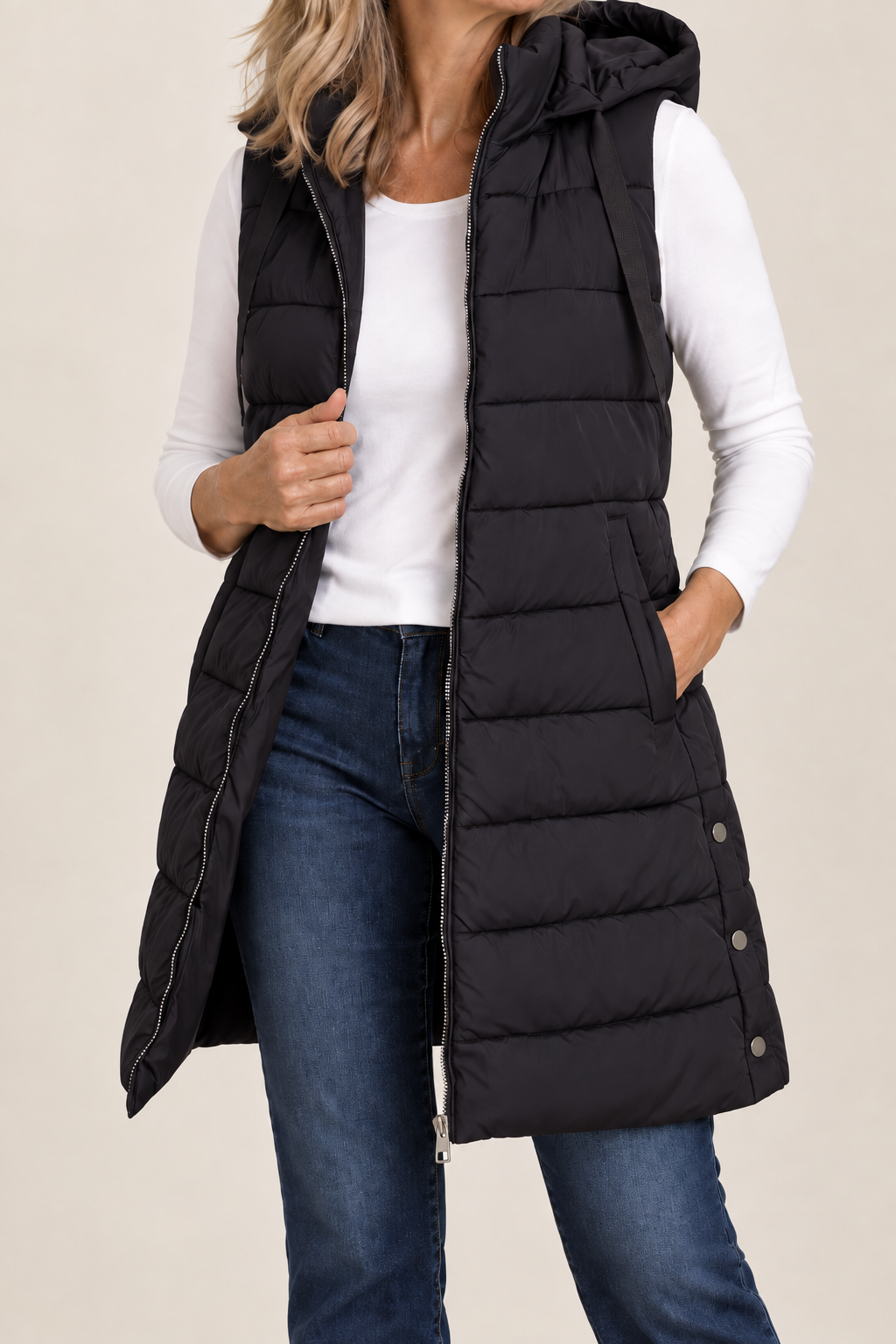 Harper | Zip-Up Puffer Vest