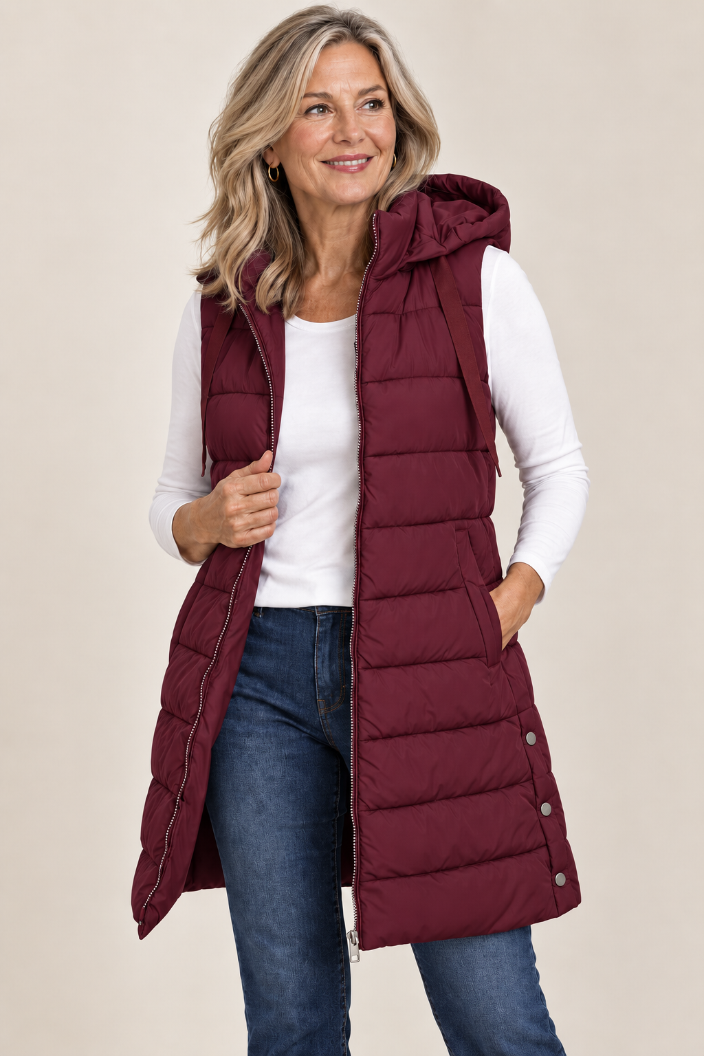 Harper | Zip-Up Puffer Vest